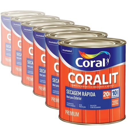 CORALIT  BRANCO SECAGEM RAPIDA  BRILHANTE 0,900