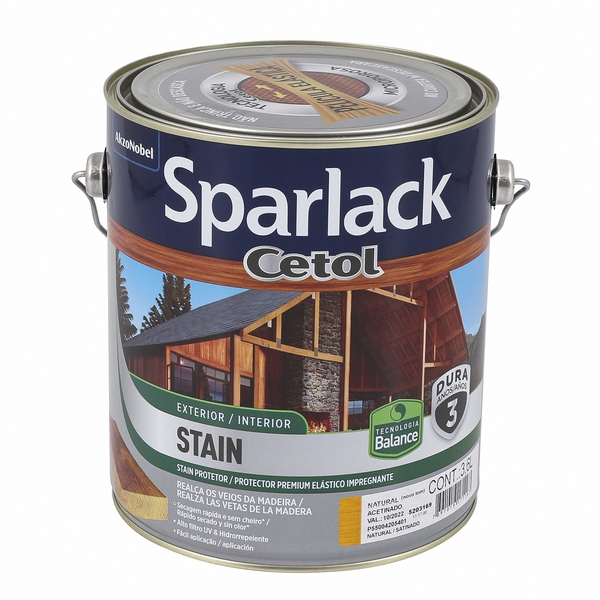 SPARLACK CETOL STAIN NATURAL BALANCE ACETINADO 3,6L