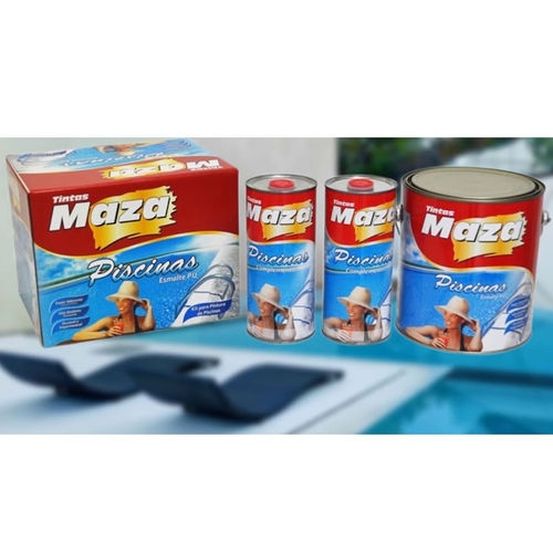 MAZA KIT PISCINA ESMALTE PU AZUL 3X1 4,5L