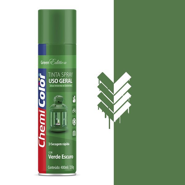 SPRAY CHEMICOLOR USO GERAL VERDE ESCURO 400ML