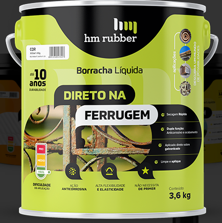 HM RUBBER DIRETO NA FERRUGEM BRANCO 3.6KG