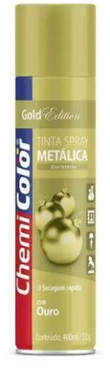 SPRAY CHEMICOLOR METALICO OURO 400ML