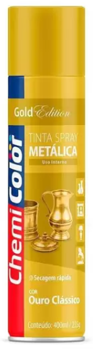 SPRAY CHEMICOLOR METALICO OURO CLASSICO 400ML