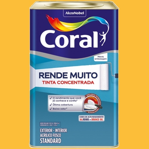 CORAL RENDE MUITO AMARELO FREVO FOSCO 16LT