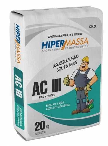HIPERMASSA  ARGAMASSA  ACIII CINZA 20KG INT/EXT
