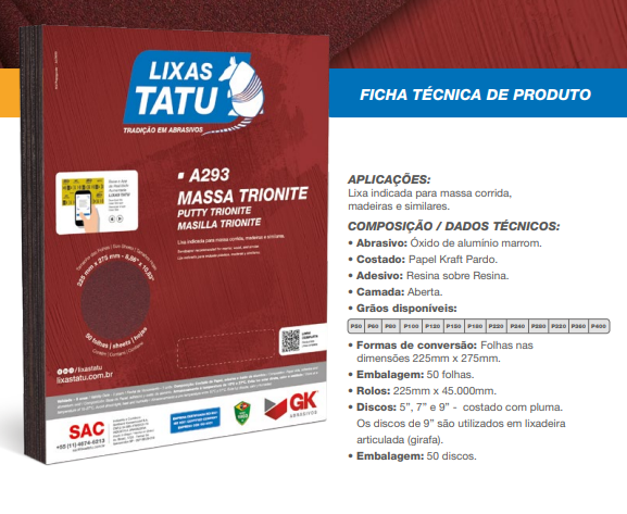 TATU LIXA MASSA 050