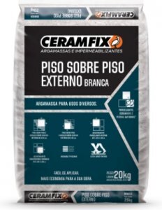 CERAMFIX PISO SOBRE PISO EXTERNO BRANCA 20KG