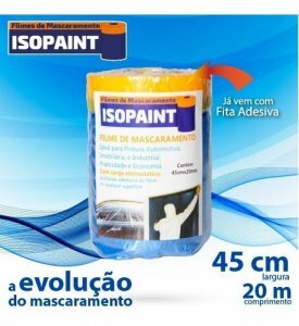 NAUBER FITA ADESIVA P/ REVESTIMENTO AZUL 45CMX20M ISOPAINT