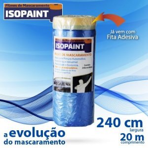 NAUBER FITA ADESIVA P/ REVESTIMENTO AZUL 240CMX20M ISOPAINT