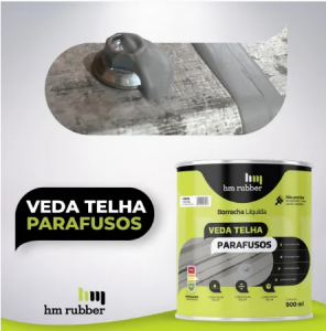 HM RUBBER VEDA TELHA PARAFUSO CINZA  900ML