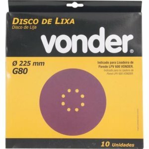 VONDER DISCO LIXA G. 080 P/LIXA. LPV750