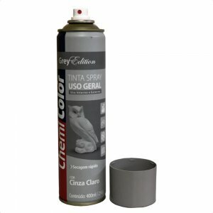 SPRAY CHEMICOLOR USO GERAL CINZA CLARO BRILHANTE 400ML