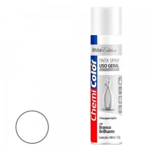 SPRAY CHEMICOLOR USO GERAL BRANCO BRILHANTE 400ML