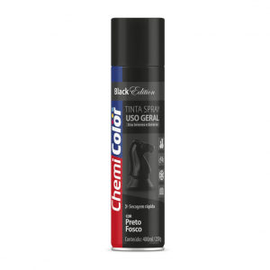 SPRAY CHEMICOLOR USO GERAL PRETO FOSCO 400ML