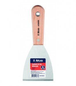 ATLAS ESPATULA DE ACO REFORCADO 8CM