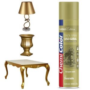 SPRAY CHEMICOLOR USO GERAL DOURADO 400ML