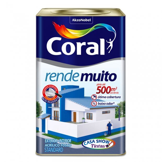 CORAL RENDE MUITO ACRIL FOSCO LARANJA MARACATU 16L