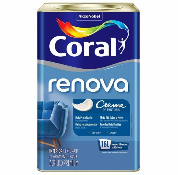 CORAL RENOVA BRANCO FOSCO 16LT