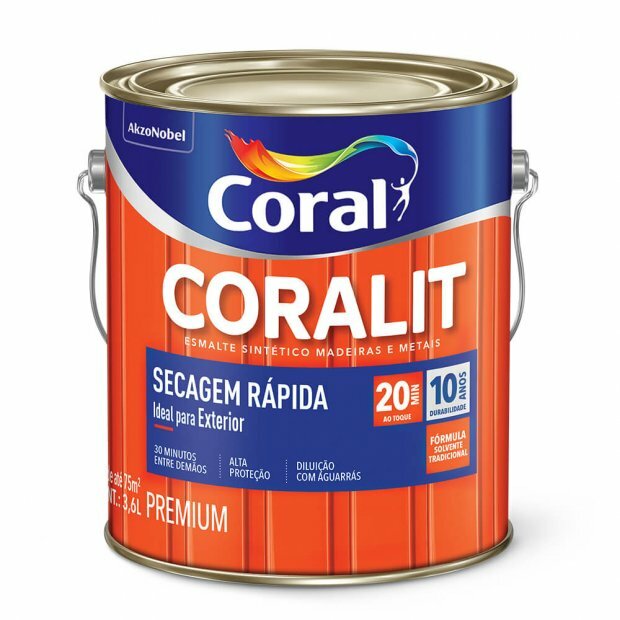 CORALIT  BRANCO SECAGEM RAPIDA  ACETINADO 3,600