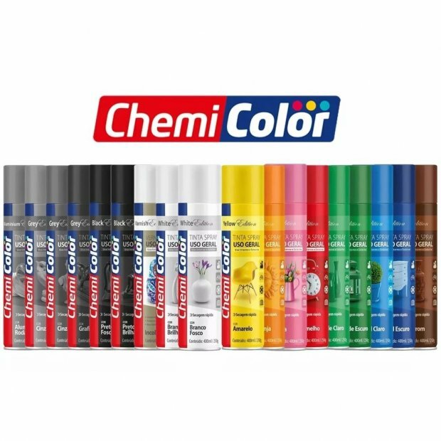 SPRAY CHEMICOLOR USO GERAL AZUL CLARO  BRILHANTE 400ML