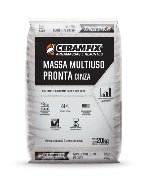 CERAMFIX ARGA MULTIUSO PRONTA CINZA 20KG