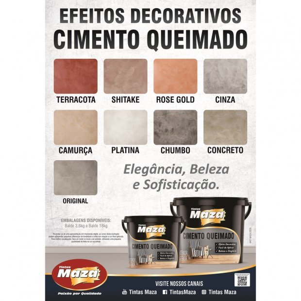 MAZA CIMENTO QUEIMADO 23KG