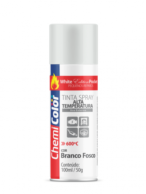 SPRAY CHEMICOLOR ALTA TEMPERATURA BRANCO FOSCO 350ML