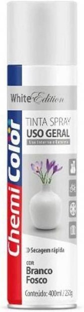 SPRAY CHEMICOLOR USO GERAL BRANCO FOSCO 400ML