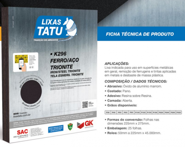 TATU LIXA FERRO 040